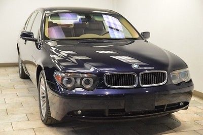 BMW : 7-Series 745i 2004 bmw 745 i blue tan only 51 k serviced ext warranty