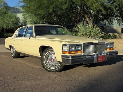 Cadillac : Fleetwood Brougham 1987 cadillac fleetwood brougham 5.0 l level ride full optioned all original