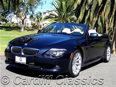 BMW : 6-Series 650i 08 650 ci convertible 44 k miles auto nav clean carfax 2 owner california car