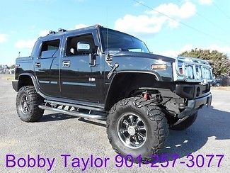 Hummer : H2 LIFTED SUT 06 hummer h 2 sut lifted dvd s sunroof 37 s black on black