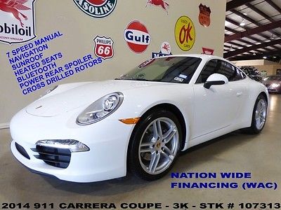 Porsche : 911 Coupe 2014 911 carrera coupe 7 spd trans sunroof nav htd lth 19 in whls 3 k we finance