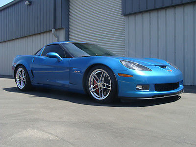 Chevrolet : Corvette Turbocharged - FREE SHIPPING!! 700 hp jet stream blue 08 z 06 twin turbo 1 owner 35 k in mods low mile zo 6