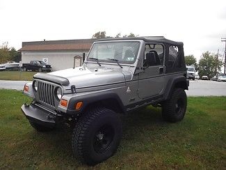 Jeep : Wrangler Sport 2001 lifted wrangler sport lockers front and rear 2 tops runs great