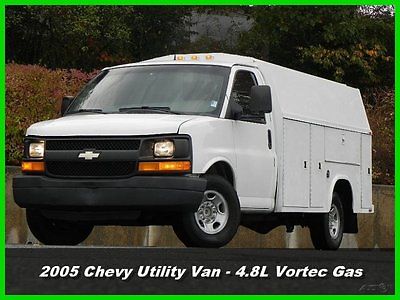 Chevrolet : Express Enclosed Utility 05 chevrolet express cutaway work van enclosed utility 4.8 l vortec gas chevy gmc
