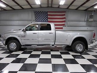 Ram : 3500 Dodge Laramie 4x4 Diesel Dually 1 owner crew cab 6.7 cummins diesel auto warranty financing nav leather chrome