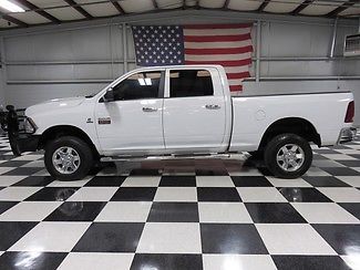 Ram : 2500 Dodge SLT 4x4 Diesel White 1 owner crew cab 6.7 cummins diesel auto warranty financing big horn chrome nice