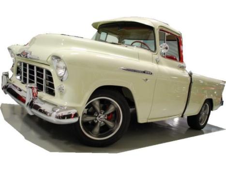 Chevrolet : Other Cameo Pickup VERY RARE 56 CAMEO BIG WINDOW P/U RED LTHR 350 700-R OD PS PWR FRONT DISC COYS