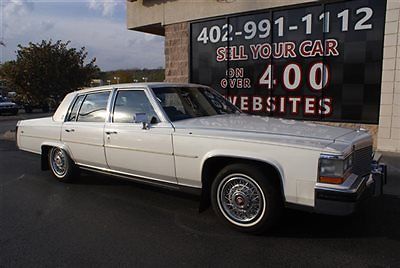 Cadillac : Brougham 1987 cadillac brougham 4 door sedan 5.0 l v 8 auto leather power seat very clean