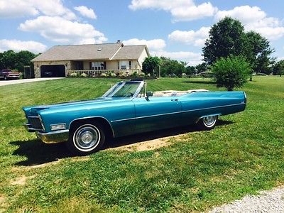 Cadillac : DeVille Deville trim 1968 cadillac convertible deville very nice restored