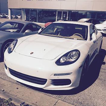 Porsche : Panamera 4 Hatchback 4-Door 2014 porsche panamera white exterior beige interior new car dealer sale