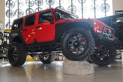 Jeep : Wrangler Unlimited Sport Sport Utility 4-Door 4 lift 22 wheels 37 tires leather winch navigation back up camera