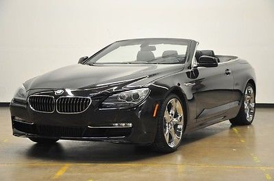 BMW : 6-Series 640i Convertible 12 640 i 1 owner fact wrnty 03 16 lux seats chromes low miles heated seats