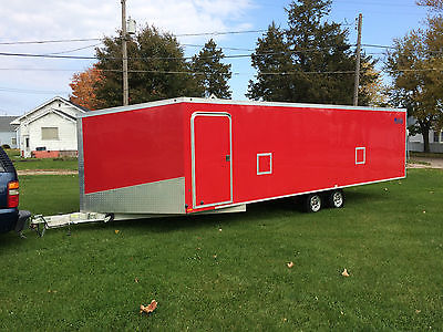 2013 8.5x24 Aluminum Enclosed Cargo Trailer Car Hauler Snowmobile Motorcycle