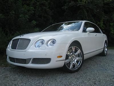 Bentley : Continental GT Flying Spur~Rare Glacier White/Saddle - REDUCED!!! 2008 bentley continental flying spur sedan rare glacier white saddle reduced