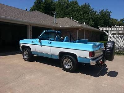 Chevrolet : Blazer K5  Classic K5 Blazer 4X4 Convertible Off Road