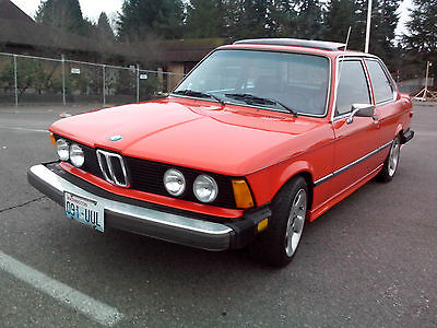 BMW : 3-Series  320i     E21 engine 2.0 liter 1978 bmw 320 i rare 5 speed henna red near mint tons in reciepts sports coupe