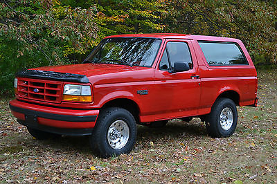 Ford : Bronco XLT/Sport 1995 ford bronco xlt 4 x 4 v 8 leather a c rare sport package beautiful condition