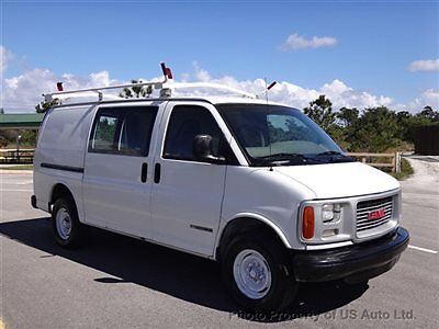 GMC : Savana Savana 3500 Cargo Van 1998 gmc savana cargo florida work van 5.7 l v 8 low miles ladder rack 3500 chevy