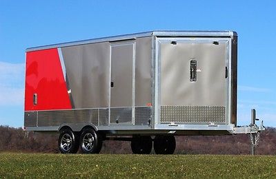 IN STOCK SALE! 20' ALUMINUM  DECK OVER ATV-SNOWMOBILE ENCLOSED CARGO TRAILER!