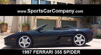 Ferrari : 355 Spider 1997 ferrari 355 spider black low mile fantastic example recent major service