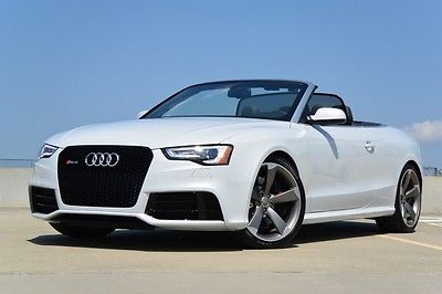 Audi : S5 Convertible 14 rs 5 mmi navigation plus 7 k sport exhaust black optics pkg 13 s 5 1 owner r 8 gt