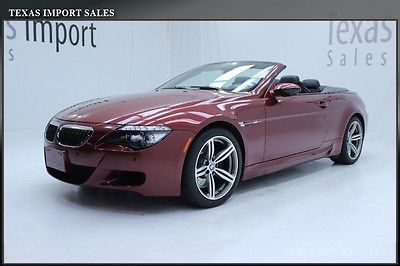 BMW : M6 M6 SMG CONVERTIBLE,CARBON FIBER,HEADS-UP 2008 m 6 smg convertible 36 k miles carbon fiber heads up service history