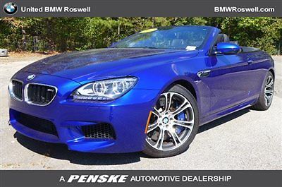 BMW : M6 Base Convertible 2-Door Low Miles 2 dr Convertible Automatic Gasoline 4.4L 8 Cyl San Marino Blue Metalli