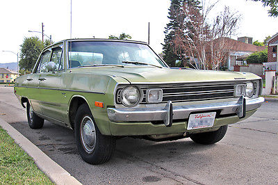 Dodge : Dart Custom Sedan 4-Door 1972 dodge dart custom sedan 4 door 5.2 l 318 v 8 avocado green