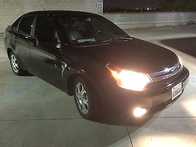 Ford : Focus SES Sedan 4-Door 2008 ford focus ses sunroof leather sync abs fully loaded black