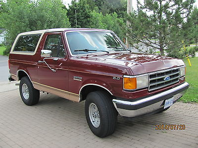 Ford : Bronco Eddie Bauer 1989 ford bronco eddie bauer 86 000 miles southern vehicle no rust no rips 4 x 4