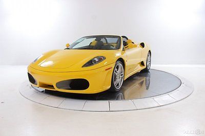 Ferrari : 430 F430 Spider F1 Certified Pre-Owned CPO Carbon Fiber Yellow Calipers Changer Electric Shields Daytona HiFi Subwoofer