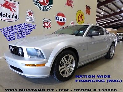 Ford : Mustang GT 05 mustang gt 5 spd trans leather shaker 500 6 disk cd 17 in whls 63 k we finance