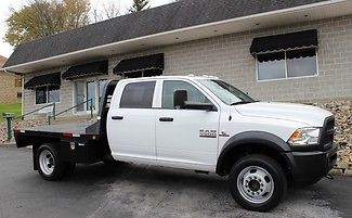 Ram : Other 5500 Crew Cab 2014 5500 cab chassis 4 x 4 dually cummins td jarco flatbed goose neck hot shot