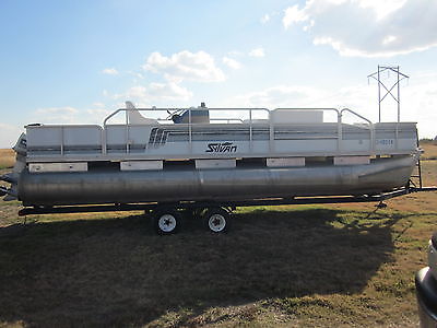 1993, 24 ft, 115 HP, Sylvan Pontoon with trailer