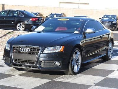 Audi : S5 Base Coupe 2-Door 2009 audi s 5 brilliant black red leather clean loaded nav rear cam coupe a 5 v 8