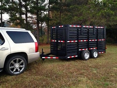 12ft Long Bumper Pull Livestock Stock Cattle Horse trailer Very Good Condition!