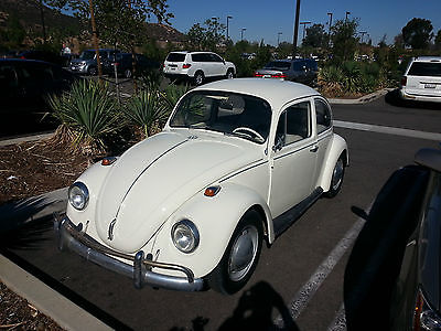 Volkswagen : Beetle - Classic standard 1968 vw beetle 57 k original miles new paint tires interior runs great