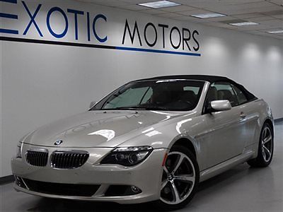 BMW : 6-Series 650i 2008 bmw 650 i convertible nav cold weather sport pkg 19 whls pdc blk top xenons