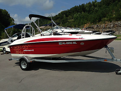 2014 Bayliner Element with a 60 hp Mercury 4 stroke and Trailer