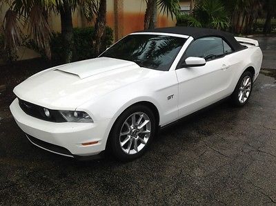 Ford : Mustang GT Convertible 2-Door Ford Mustang GT Convertible White/Ebony Leather/ Navi - Florida Car - Financing