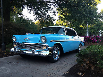 Chevrolet : Bel Air/150/210 Bel Air 1956 chevy bel air 4 dr ht frame off immaculate resto mod