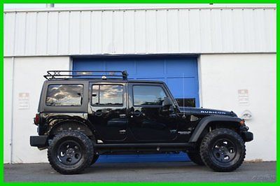 Jeep : Wrangler Rubicon LEATHER NAVIGATION WINCH LIFTED AEV WHEELS REPAIREABLE REBUILDABLE SALVAGE LOT DRIVES GREAT PROJECT BUILDER FIXER SAVE