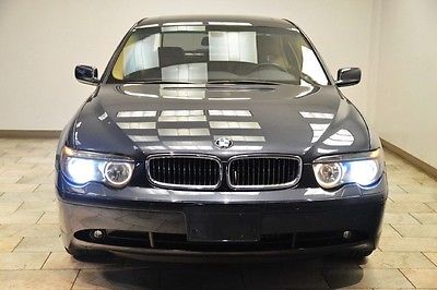 BMW : 7-Series 745i 745 2002 bmw 745 i black tan low miles ext warranty