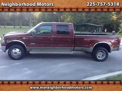 Ford : F-350 KING RANCH 4x4 2005 ford f 350 sd king ranch diesel dually fx 4 4 wd 4 x 4 sunroof clean carfax