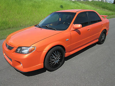 Mazda : Protege TURBO 2003 mazda protege mazdaspeed 2.0 l turbo 5 speed orange custom tuner street