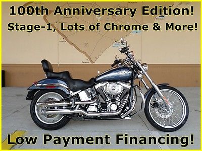 Harley-Davidson : Softail 2003 harley davidson fxstd softail deuce 100 th anniversary model low payments