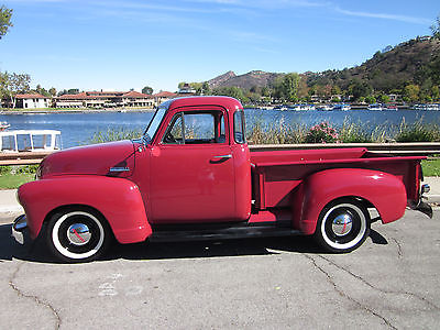 Chevrolet : Other Pickups deluxe cab 1951 chevy 5 window mostly original w v 8 auto