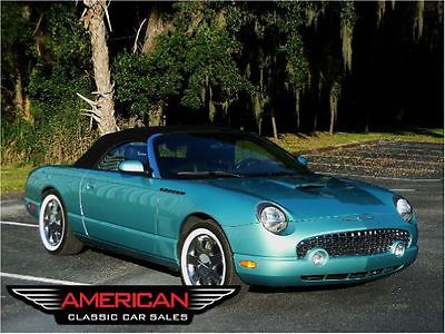 Ford : Thunderbird Deluxe 2dr Convertible 2 top 02 ford thunderbird 19 k miles like brand new cleanest one anywhere