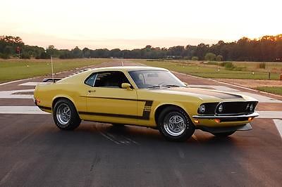 Ford : Mustang boss 302 1969 yellow boss 302 mustang