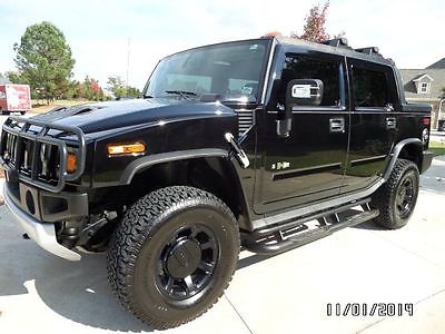 Hummer : H2 Adventure 4x4 SUV 4dr 2008 hummer h 2 sut full time 4 x 4 specialy ordered powder coated black wheels